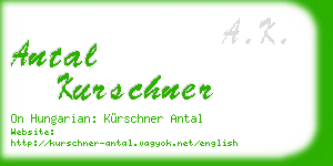 antal kurschner business card